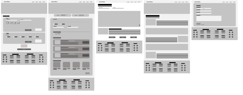 lo-fi wireframes